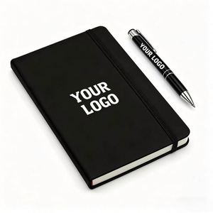 2026 Wholesale Promo Business Gift <b>Custom</b> Printing Logo Pu Leather Hardcover A5 <b>Diary</b> Journal Agendas Paper Notebook - Product Image 1