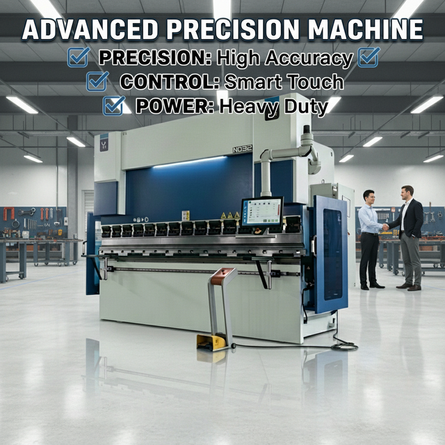 Servo Sheet Metal Aluminum Automatic CNC Hydraulic Electric Press Brake Bender Machine 11kw Motor High Safety 3200mm Working