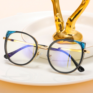 Gafas de ordenador azules con orejas de gato <span class=keywords><strong>para</strong></span> mujer, monturas de gafas ópticas de alta calidad con bisagra de resorte, 2024 - Product Image 4