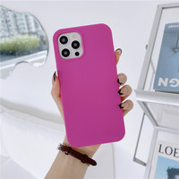 Coque de téléphone antichoc à couverture complète Protecteur de téléphone en silicone souple de couleur personnalisée pour iPhone 11 12 13 14 15 16 Pro max plus