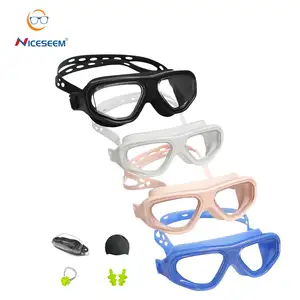 نظارات سباحة للأطفال مقاومة للضباب من السيليكون مقاومة للماء نظارات حماية العين للأطفال