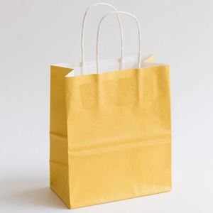 KM 12*6*15cm Wholesale Brown Kraft Paper Shopping Bags Heavy Duty & Low MOQ - Product Image 1