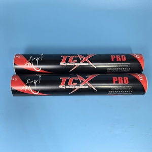Volante de Bádminton <span class=keywords><strong>TCX</strong></span> PRO, Duradero, de Alta Calidad, de Plumas de Ganso, Ligero, Ecológico, Vuelo Perfecto y Estable para Competición - Product Image 1
