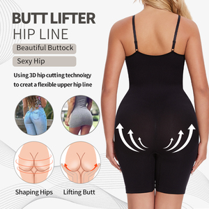 Body gainant une pièce sans couture pour femme, effet ventre plat, serre-taille amincissant et liftant - Product Image 5