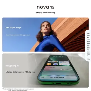 All-New CDMA Deca Core HarmonyOS Nova 15 Smartphone Dual Front Rear <b>Cameras</b> 6000mAh Battery 120Hz OLED Display 100W Fast - Product Image 2