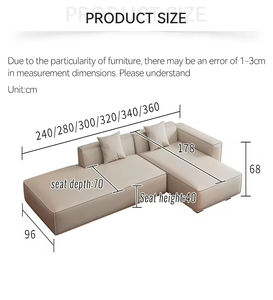 Sofá Cama Esquinero <span class=keywords><strong>Grande</strong></span> con Reposabrazos, Sofá en Forma de L, Juego de Sofás de Diseño Moderno, Muebles de Sala de Estar, Sofá Combinado - Product Image 4
