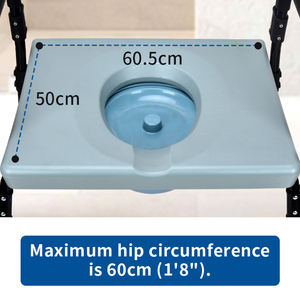 Cadeira Sanitária Bariátrica Extra Larga para Pacientes Obesos e Idosos, Equipamento de Reabilitação para Cuidados Domiciliares, Fornecimento em Massa ODM - Product Image 3