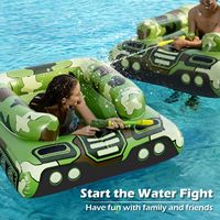 Piscine gonflable en PVC avec pistolet à eau, jouet de tir à l'eau pour enfants, réservoir d'arrosage gonflable pour fête de piscine estivale