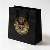 Sacs cadeaux en papier pour bijoux de luxe, impression personnalisée du logo, dorure à chaud, mini sacs cadeaux roses mignons avec poignées et fermeture à ruban