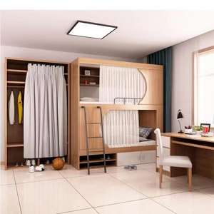 <span class=keywords><strong>Lit</strong></span> <span class=keywords><strong>superposé</strong></span> en bois massif personnalisé pour étudiants, dortoir, <span class=keywords><strong>lit</strong></span> <span class=keywords><strong>superposé</strong></span> à deux étages, caractéristique métallique pour hôtel, hôpital - Product Image 5