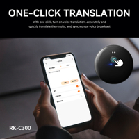 Machine de traduction vocale bidirectionnelle instantanée RK-C300 Android a actionné le dispositif d'interprète de 138 langues