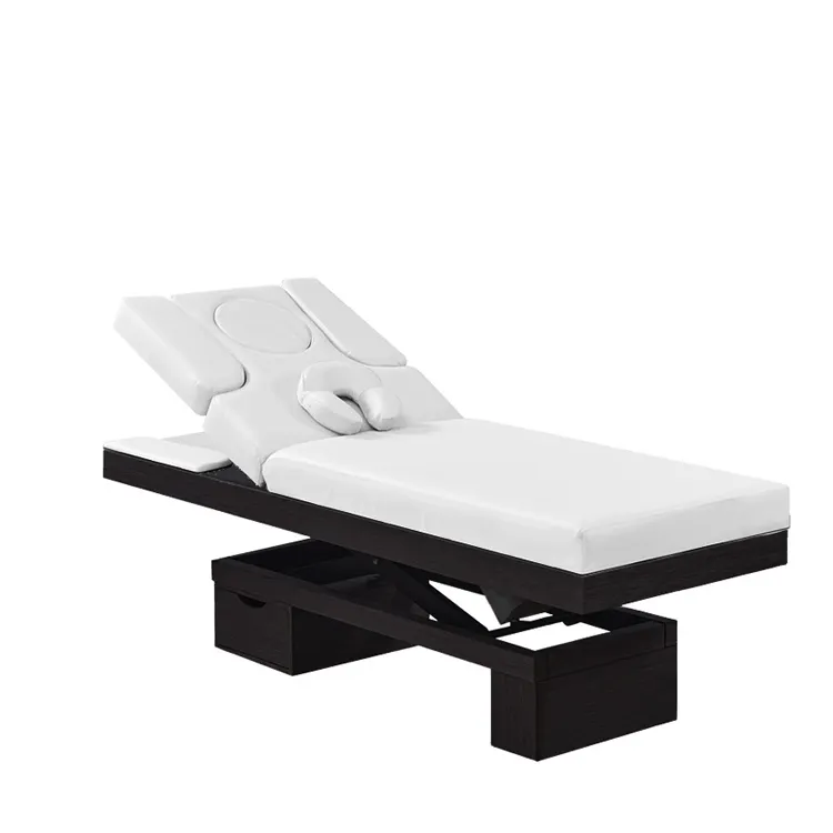 Powered Treatment Table With Pedicure Spa Massage Chair For Electric Wellness And Massage Bed