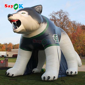 Sayok PVC <span class=keywords><strong>Inflatable</strong></span> Husky Đường Hầm Trò Chơi Bóng Đá <span class=keywords><strong>Inflatable</strong></span> Linh Vật Đường Hầm - Product Image 6
