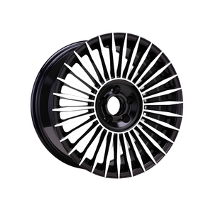 Entrega Rápida, Fácil de Limpiar, Llanta de Aleación de Aluminio Forjado de 17 Pulgadas, Negra Mecanizada, 5x108/112/114.3/120 PCD, para Mercedes - Product Image 1