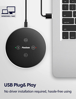 Microphone de conférence USB CMTECK ZM350 Plug and Play avec fonction haut-parleur et couverture à 360° °   Couverture vocale Son puissant pour les réunions en ligne