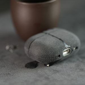 Étui pour écouteurs 1/<span class=keywords><strong>2</strong></span>/3/4/Pro Pro2 en cuir de haute qualité pour Alcantara <span class=keywords><strong>AirPods</strong></span> - Product Image 2