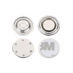 17Mm 20Mm Vòng Nam Châm Mạnh Mẽ NdFeB Nút Huy Hiệu Nam Châm Nametag Tự Dính Huy Hiệu Từ Tên Tag Nam Châm - Product Image 6