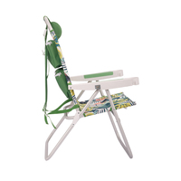 Chaise de plage de sac à dos pliable avec poignées dans un cadre en aluminium vente en gros