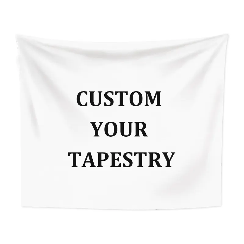Factory Directly Supply Cotton Polyester Fabric Custom Logo Printed Wall Tapestry