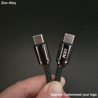 Cables USB C a 8 Pines con Diseño de Red de Pesca Trenzada de Nailon Resistente y Duradero