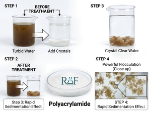 Polyacrylamide soluble dans l'eau PAM pour la séparation solide-liquide et la clarification de l'eau - Product Image 2
