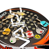 Llaveros toray t700 kipas sublimasi desainer resin kustom pemetik bola karet DIY gantungan kunci penghitung padel