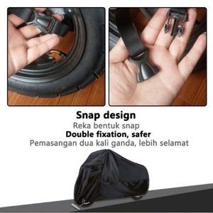 Cubierta de motocicleta impermeable de alta calidad con protección UV Cubierta de motocicleta al aire libre con función de bloqueo - Product Image 4