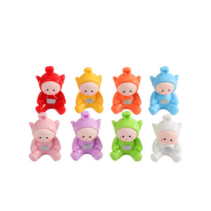 Figuras en Miniatura de Teletubbies, Resina Plástica, Versión Q, Adornos 3D para Escritorio, para Niños de 5 a 7 Años - Product Image 1