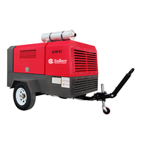 Compresseur d'air portable diesel à vis pour carrière 750CFM 900CFM pour le forage de trous de dynamitage et la découpe de pierre