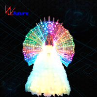 Robe de princesse LED avec télécommande WL-018, avec accessoires de fond, halo LED, costume de danse, robe de fête, robe de fille avec halo LED