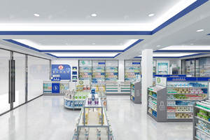 02-DYJYS006 Appareils de pharmacie de détail Conception de magasin de pharmacie en fer et en bois sûr pour l'affichage de magasin de médecine - Product Image 6