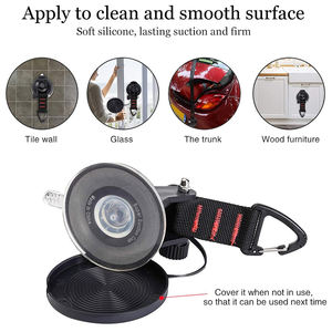 Crochets à ventouse Essentiels de <span class=keywords><strong>camping</strong></span> de voiture robustes Ventouse d'arrimage améliorée <span class=keywords><strong>pour</strong></span> piège de <span class=keywords><strong>camping</strong></span> en verre de fenêtre de bateau de RV - Product Image 4