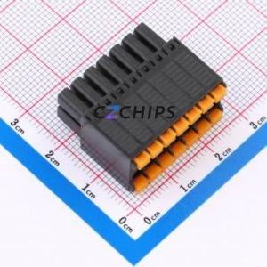 MX15EDGKNH-3.5-2*07P-BK01-Cu-A Plug-in Terminal Block P=3.5mm Connector Plug 2x7P 3.5mm Black - Product Image 1