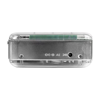 Lecteur de cassettes transparent en gros avec mécanisme visible, conversion MP3, écoute musicale, style rétro, portable, lecture/enregistrement