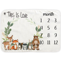 Nouveau-né photographie fond tissu serviette polaire couverture bébé jalon couverture