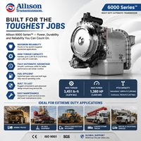 Boîte de vitesses automatique Allison série 6000, robuste, 8610, pour camions miniers, véhicules de champ pétrolier, équipements de construction