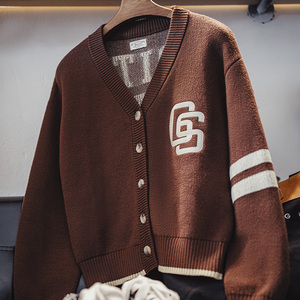 <span class=keywords><strong>Pull</strong></span> pour <span class=keywords><strong>femme</strong></span> Maden, cardigan à col en V pour <span class=keywords><strong>femme</strong></span>, <span class=keywords><strong>pull</strong></span> en tricot <span class=keywords><strong>vintage</strong></span> américain, <span class=keywords><strong>pull</strong></span> ouvert sur le devant, <span class=keywords><strong>pull</strong></span> <span class=keywords><strong>oversize</strong></span> à blocs de couleur, tricot pour l'automne, prêt à expédier - Product Image 5