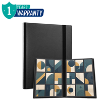 Porte-cartes en cuir PU TC, 9 pochettes, pages fixes, fermeture éclair, album pour cartes TCG, cartes de sport, cartes à collectionner, rangement