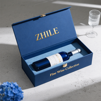 Scatola Magnetica Personalizzata a Conchiglia, Scatola di Lusso con Coperchio Ribaltabile, Confezione Regalo di Lusso, Scatola per Bottiglia di Tequila con Logo Personalizzato