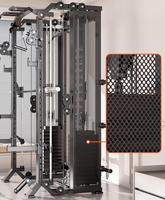 Appareil de gymnastique Smith multifonction à câble réglable avec triceps/chinning/lat/row Squat Rack
