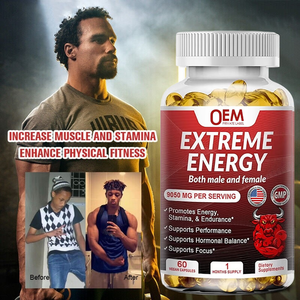 Oem קיצוני אנרגיה softgel גוארנה ג 'ינסנג אדום קפאין עיזים עזים קפסולה l-ארגינין תוספת מאקה כמוסות מבוגר 60 - Product Image 3