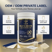 Poudre de boisson au collagène L-Glutathion avec acide hyaluronique et vitamine C 500g – Complément beauté – Fabrication OEM