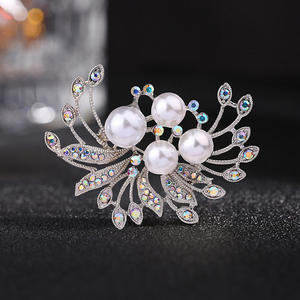 Broche de flores, broche perforado con diamantes de imitación coloridos, broches femeninos temperamentales, accesorios, joyería de alta calidad - Product Image 4