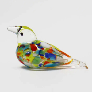 Ev dekorasyon için Lampwork cam hayvan Mini kuş heykelcik - Product Image 2