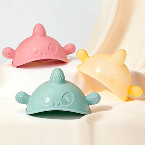 Mordedor de Silicona para Bebés con Forma de Tiburón, Juguete Mordedor con Texturas para Masticar, Diseño de Tiburón, OEM/ODM - Product Image 1