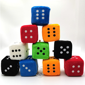 Juguete de Dados de Peluche Súper Suave, Juego Educativo Divertido Transfronterizo, Sin Puntos, Simulación, Alivio del Estrés, Algodón PP, Ventosa - Product Image 2