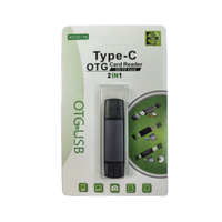 Cantell 3 en 1 USB C Lector de tarjetas SD Adaptador USB 2,0 OTG Tipo C para computadora portátil y teléfono móvil externo