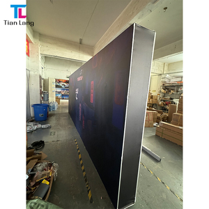 New Design 10x10 Custom Aluminum Callopsible Portable Tool Free Trade Show Modular Backlit Wall <b>Led</b> <b>Curtain</b> Light Box Backdrop - Product Image 4