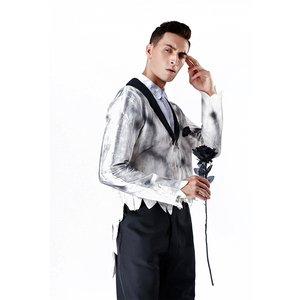 Pareja Vampiro Fantasma Novia Disfraz Mujeres Hombres <span class=keywords><strong>Halloween</strong></span> Mascarada Cosplay Zombie Novio y Novia <span class=keywords><strong>Disfraces</strong></span> <span class=keywords><strong>de</strong></span> fiesta <span class=keywords><strong>de</strong></span> lujo - Product Image 4
