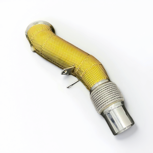 Collettore di Scarico ad Alto Flusso in Acciaio Inox 304 con Scudo Termico Dorato per BMW B48 <span class=keywords><strong>G20</strong></span> G21 <span class=keywords><strong>G30</strong></span> 325i/330i, Parti per Tuning - Product Image 2